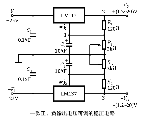 三端可調(diào)集成穩(wěn)壓器