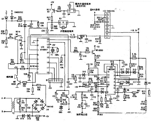 220v感應(yīng)加熱電路