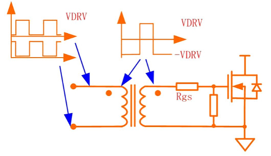 MOS管驅(qū)動變壓器隔離電路
