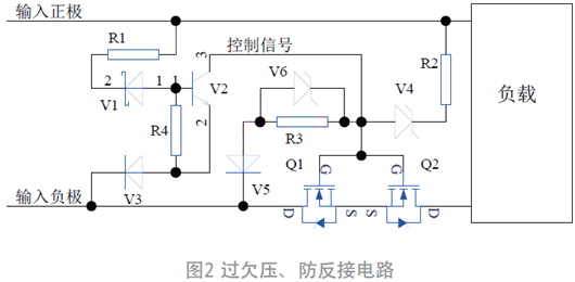 過欠壓、防反接電路