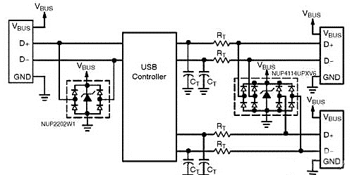 usb保護(hù)電路圖